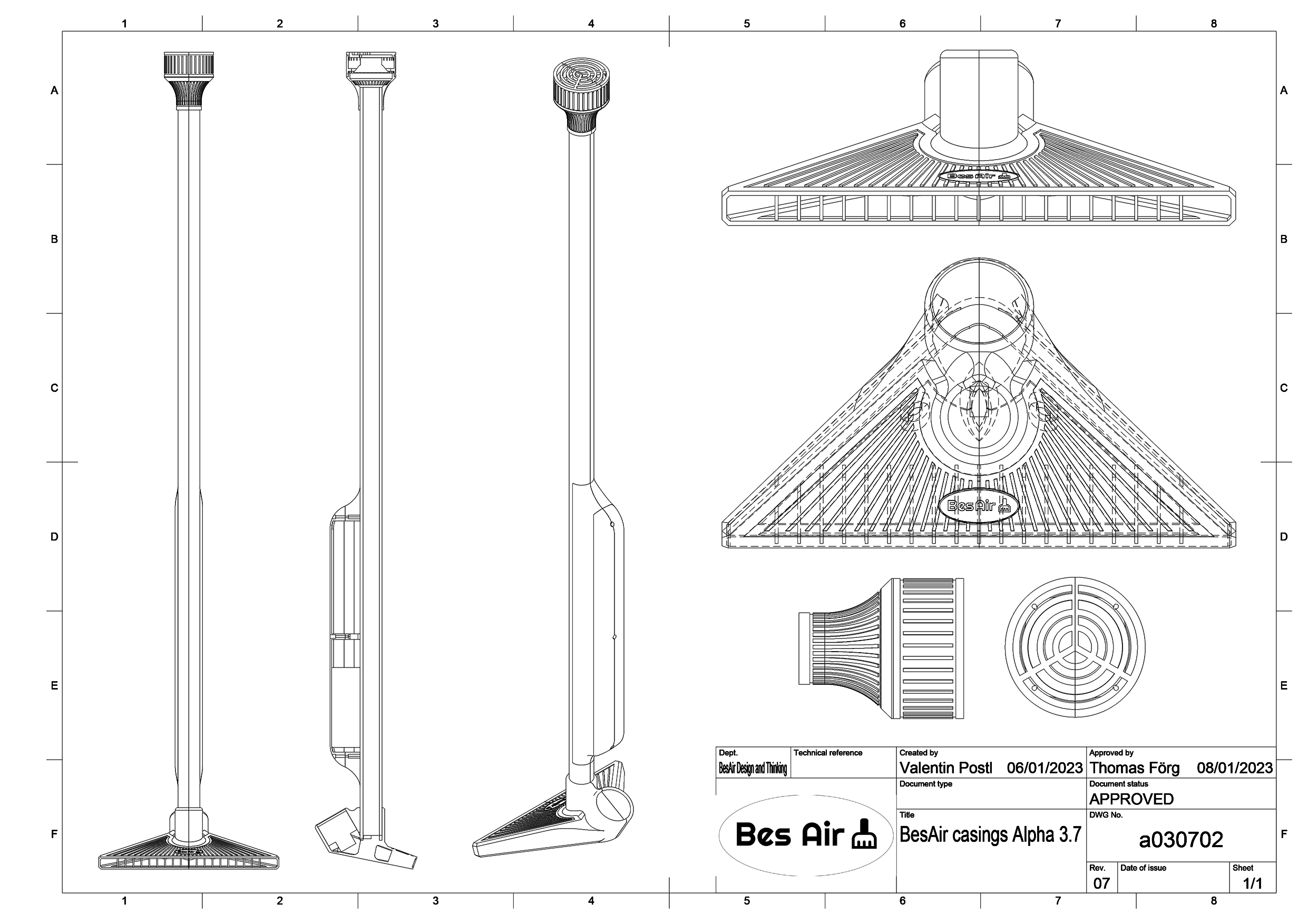 Sketch render of the Fusion360 model